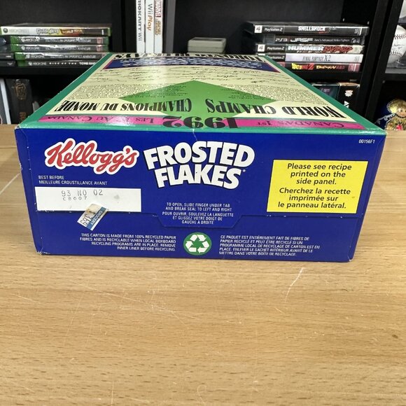 1992 Kelloggs Frosted Flakes TORONTO BLUE JAYS WORLD SERIES CHAMPIONS Sealed - Picture 5 of 6